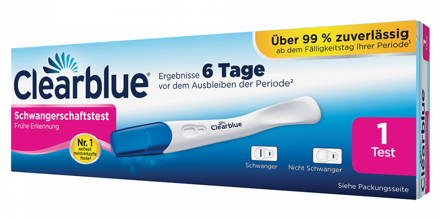 Ultra Fruh Schwangerschaftstest 5 Tage Fruher Clearblue